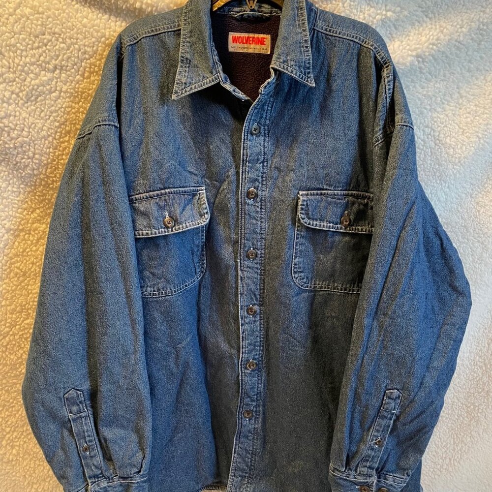 Wolverine Men’s Lined Denim Jacket Size XL
